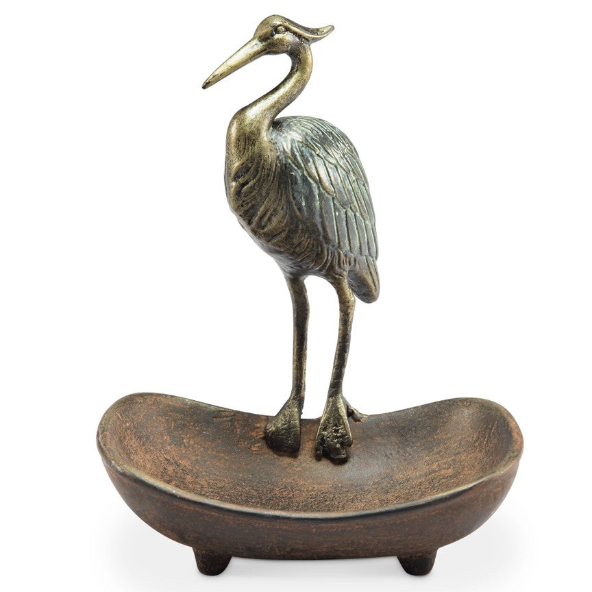 Heron Soap Dish-Iron Accents