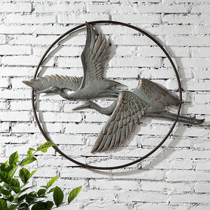 Herons in Flight Wall Hanging-Wall | Iron Accents