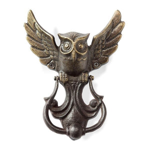 Hoot Owl Door Knocker-Garden | Iron Accents