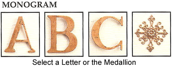 Horizontal Monogram Wall Grill-Iron Accents