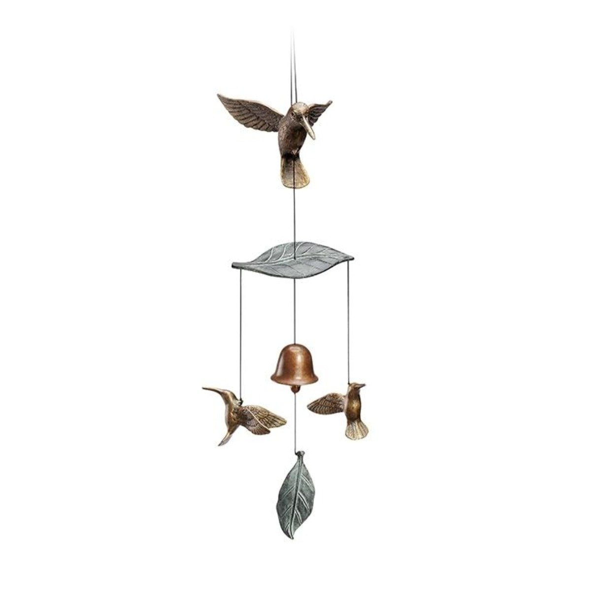 Hummingbird Trio Wind Bell-Garden | Iron Accents