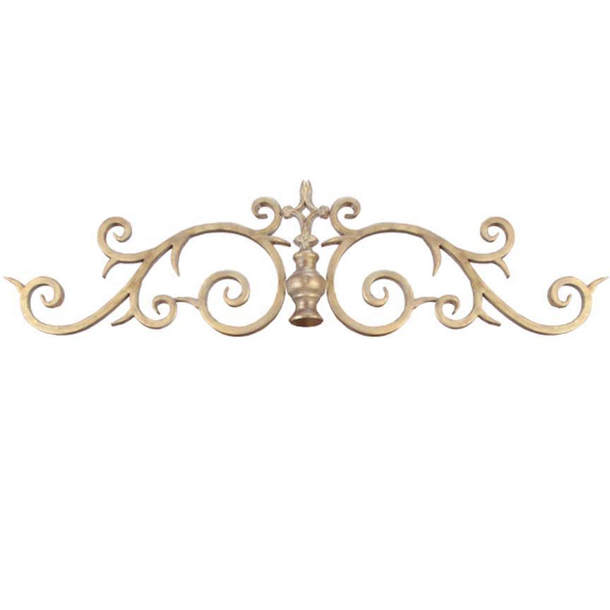 Imperial Metal Drapery Topper-Iron Accents