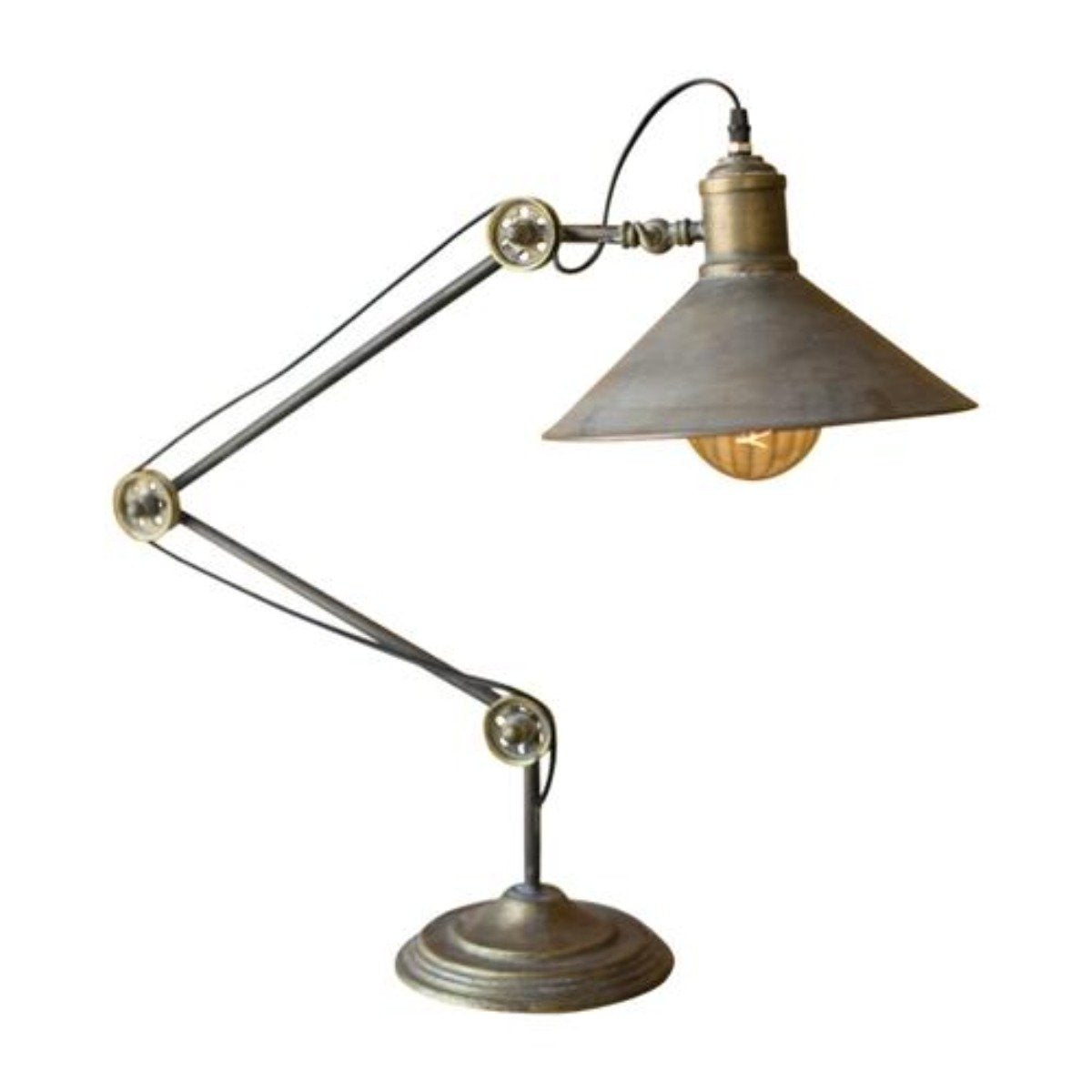 Industrial Scissor Table Lamp-Lighting | Iron Accents