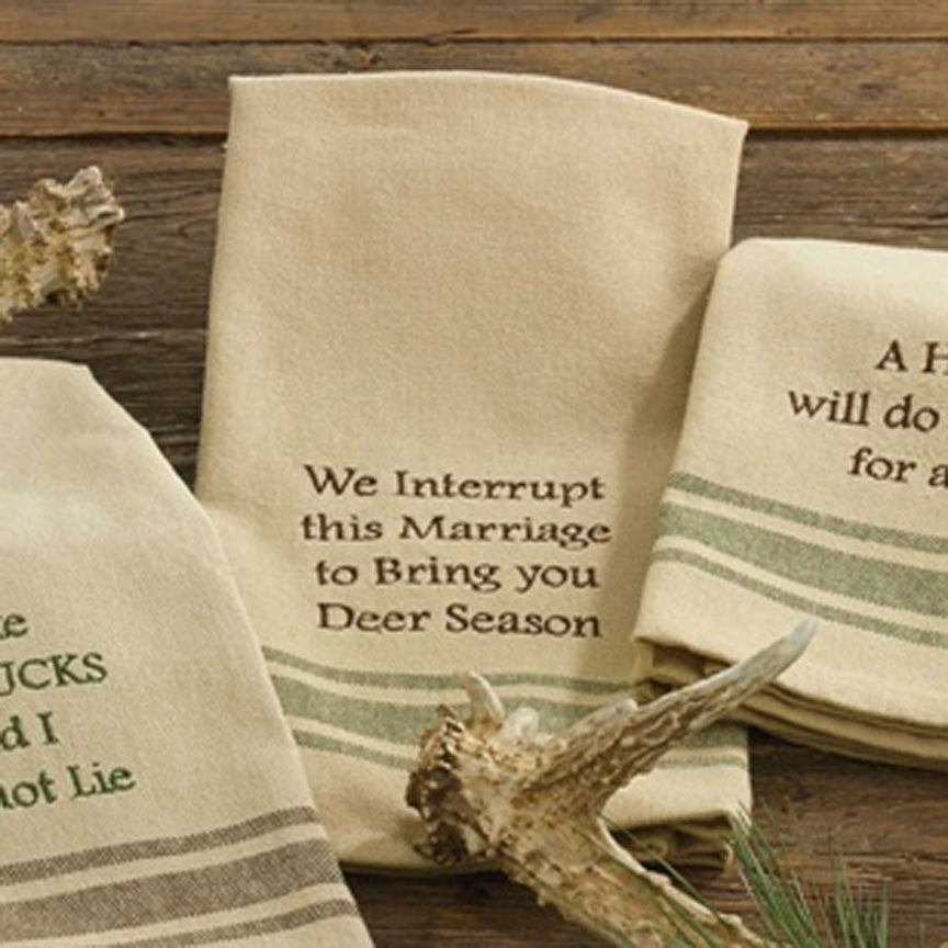 Interrupt Marriage Dishtowel-Iron Accents