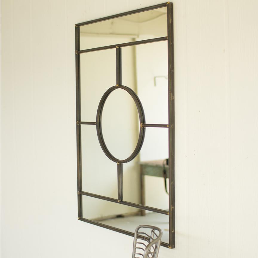 Iron Framed Mirror-Discontinued | Iron Accents