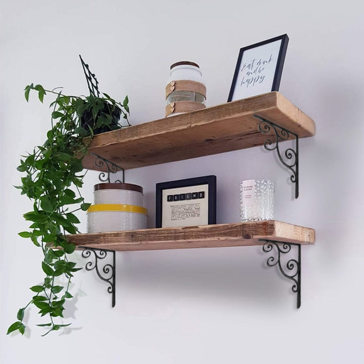 Scroll Iron Shelf Brackets