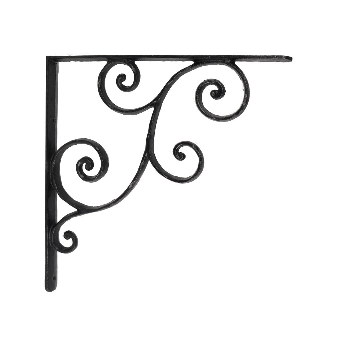 Scroll Iron Shelf Bracket - Large