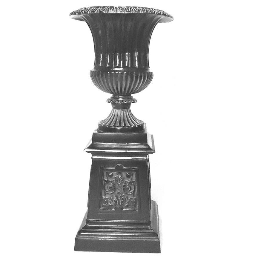 Large Venetian Urn on base-Iron Accents
