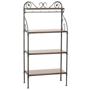 Leaf Bakers Racks - 4 Tier-Iron Accents