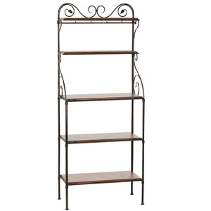 Leaf Bakers Racks - 5 Tier-Iron Accents
