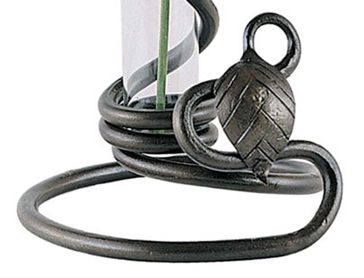 Leaf Hand Forged Iron Bud Vase-Iron Accents