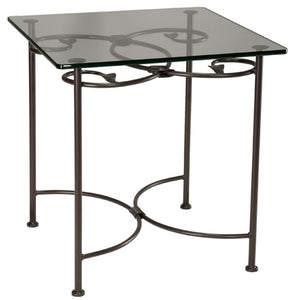 Leaf Side Table-Iron Accents