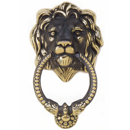 Lion Door Knocker-Iron Accents