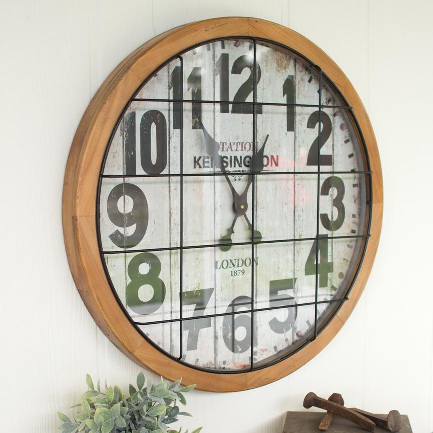 London Caged Clock-Discontinued | Iron Accents