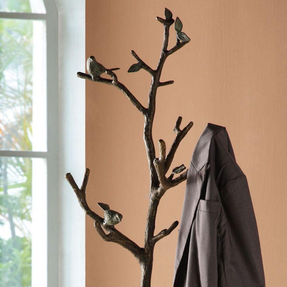 Lovebird Coat Rack Iron Accents - Main Image