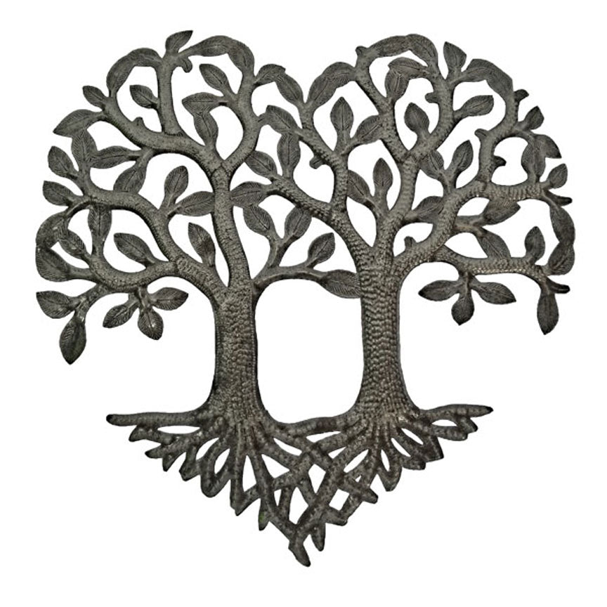 Loving Tree Plaque-Iron Accents