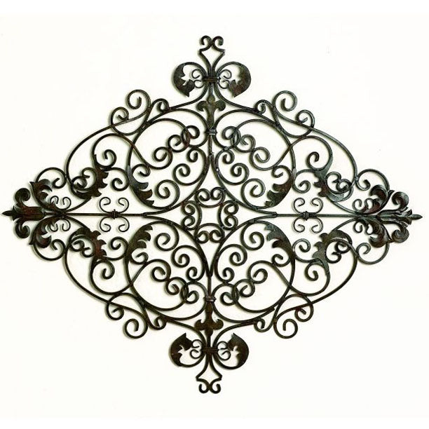 Manor Scroll Wall Grill-Iron Accents