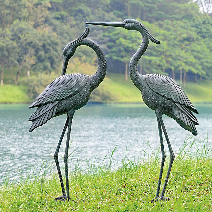 Marshland Garden Sculpture-Iron Accents
