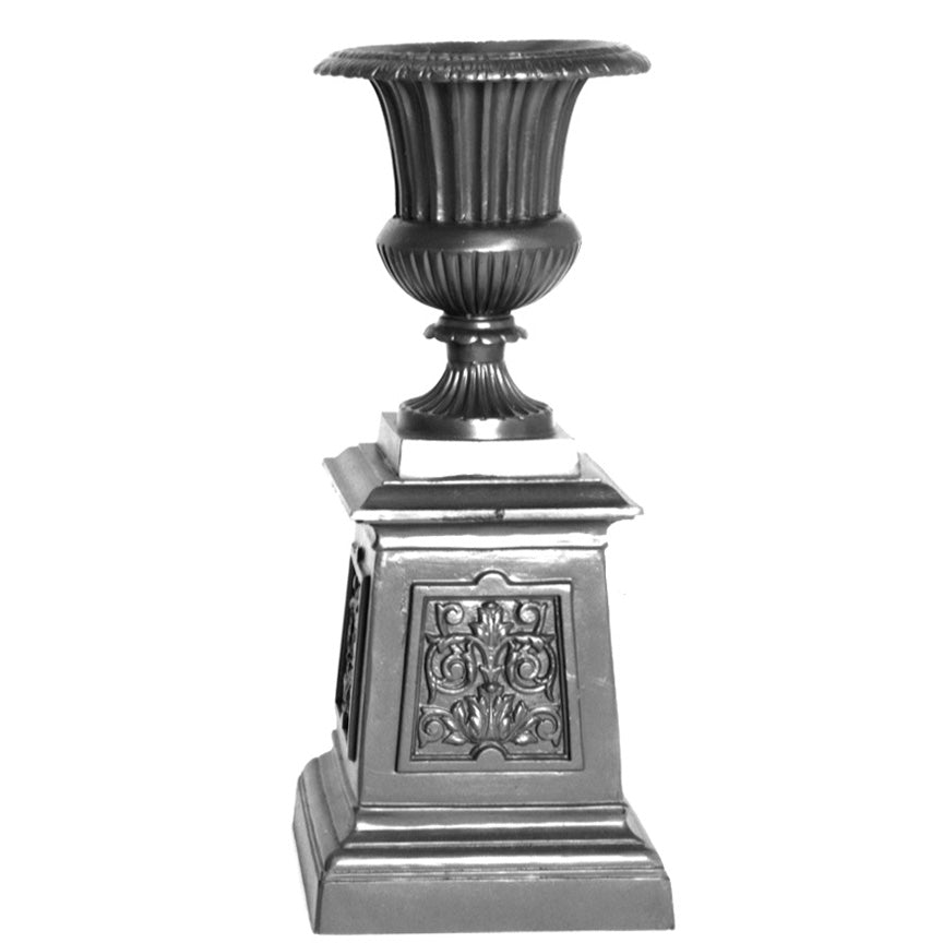 Medium Venetian Urn on Base-Iron Accents