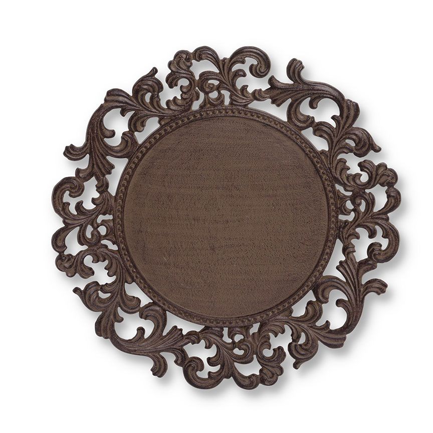 Metal Charger (Set-4)-Iron Accents