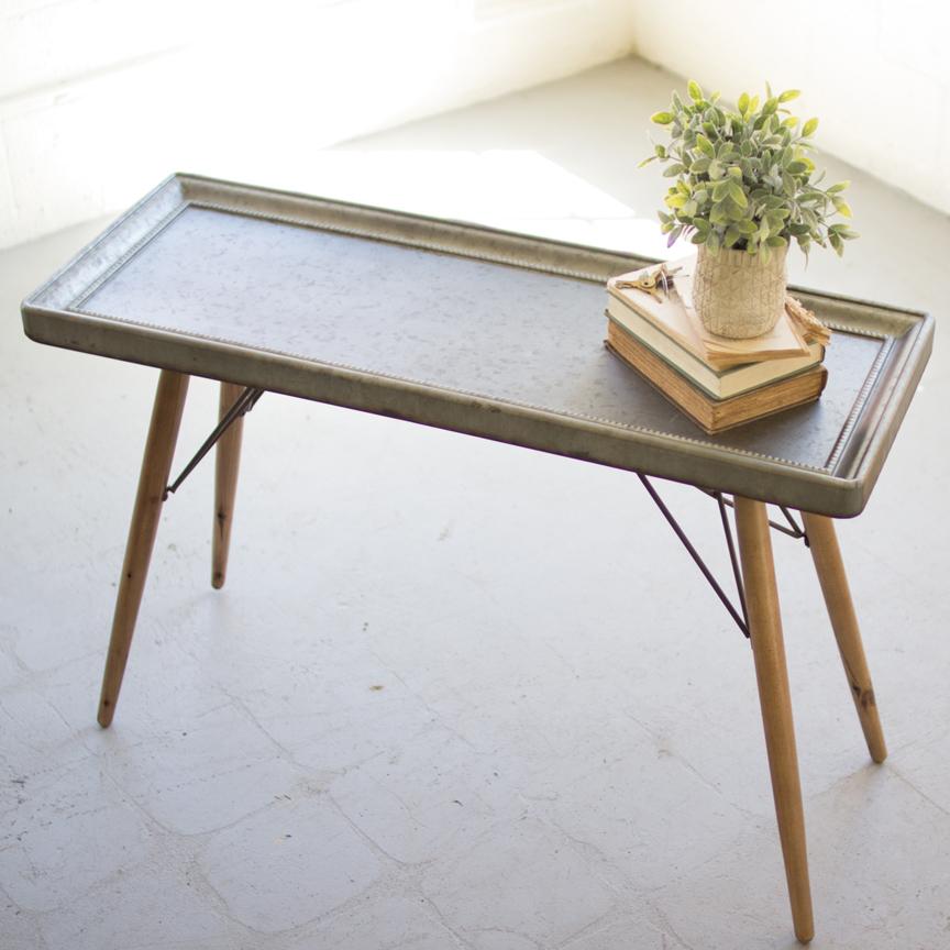 Metal Tray Sofa Table-Discontinued | Iron Accents