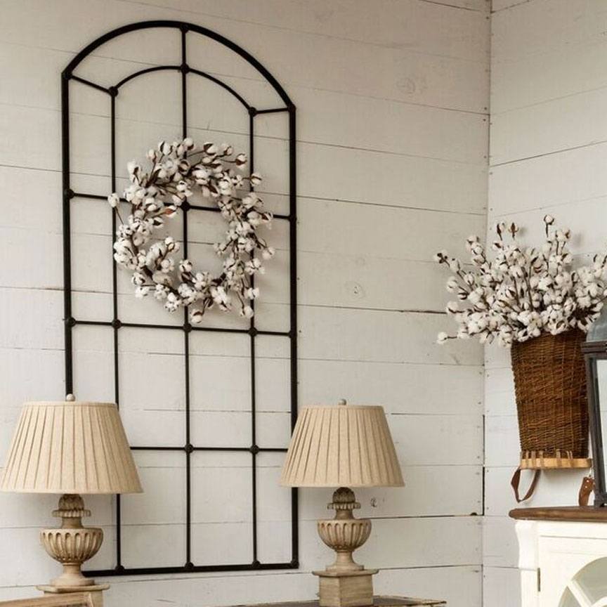 Metal Window Frame-Iron Accents