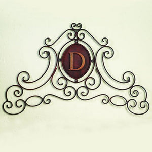 Monogram Wall Grill-Iron Accents