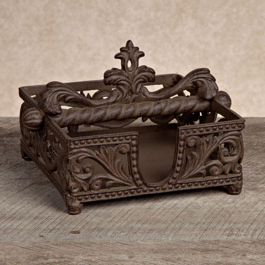 Napkin Holder-Iron Accents