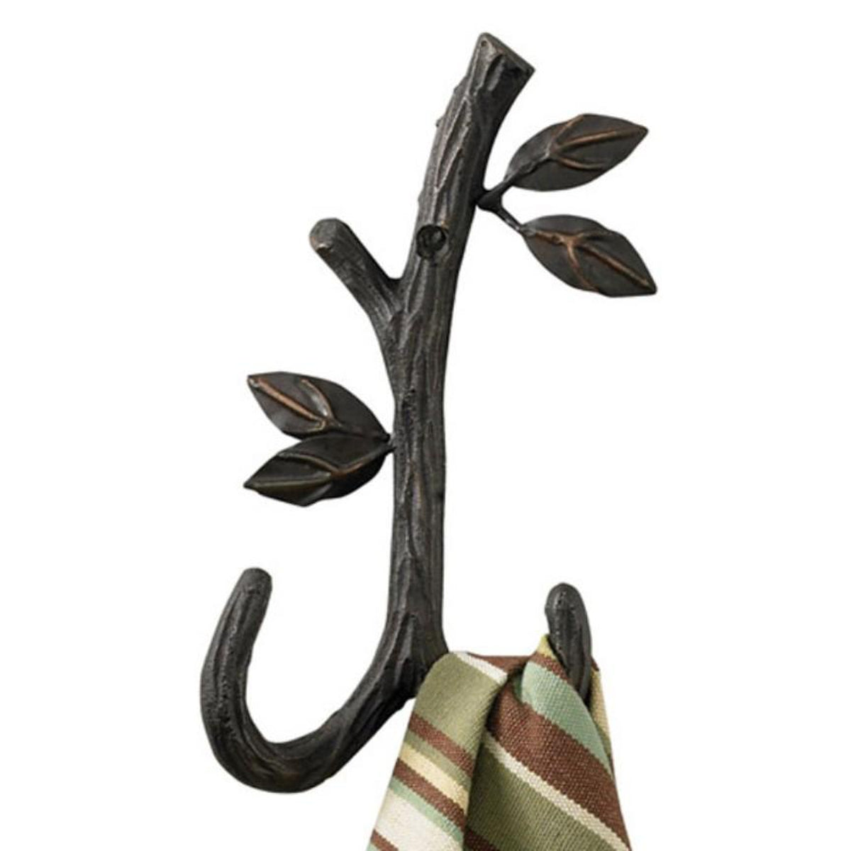 Natures Walk Towel Hook-Iron Accents