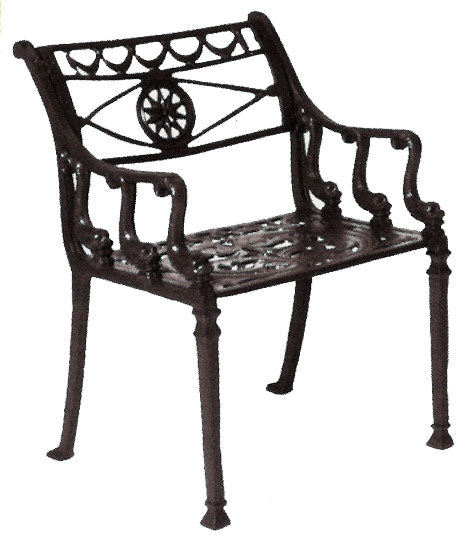 Neptune Chair (Set-2)-Iron Accents