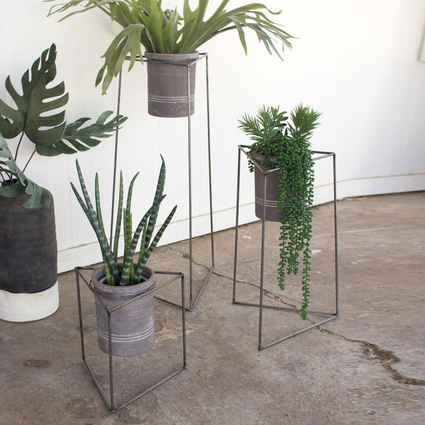 Nesting Iron Planters (Set-3)-Discontinued | Iron Accents