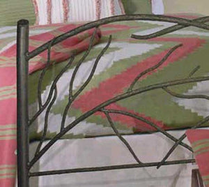 Norfork Wrought Iron Bed-Iron Accents