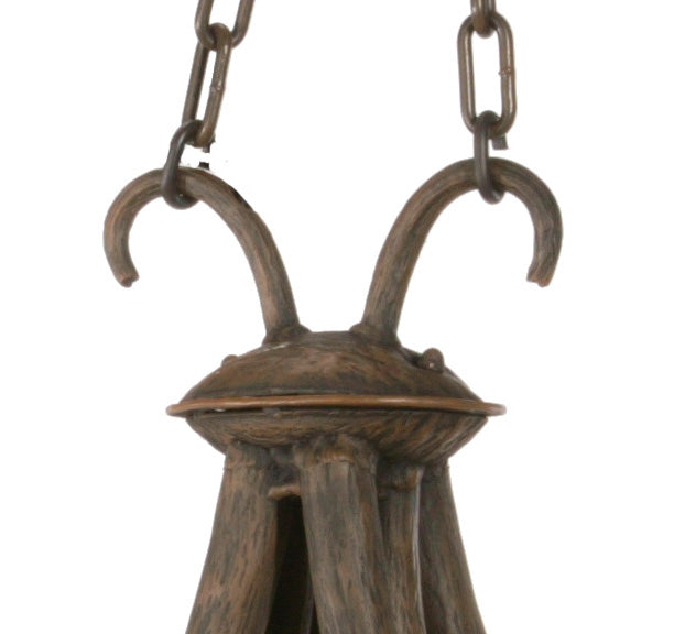 Oakdale 6 Arm Chandelier-Iron Accents