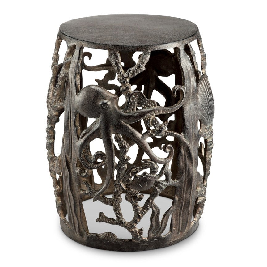 Octopus Garden Stool-Iron Accents