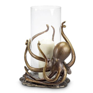 Octopus Hurricane Candleholder-Decor | Iron Accents