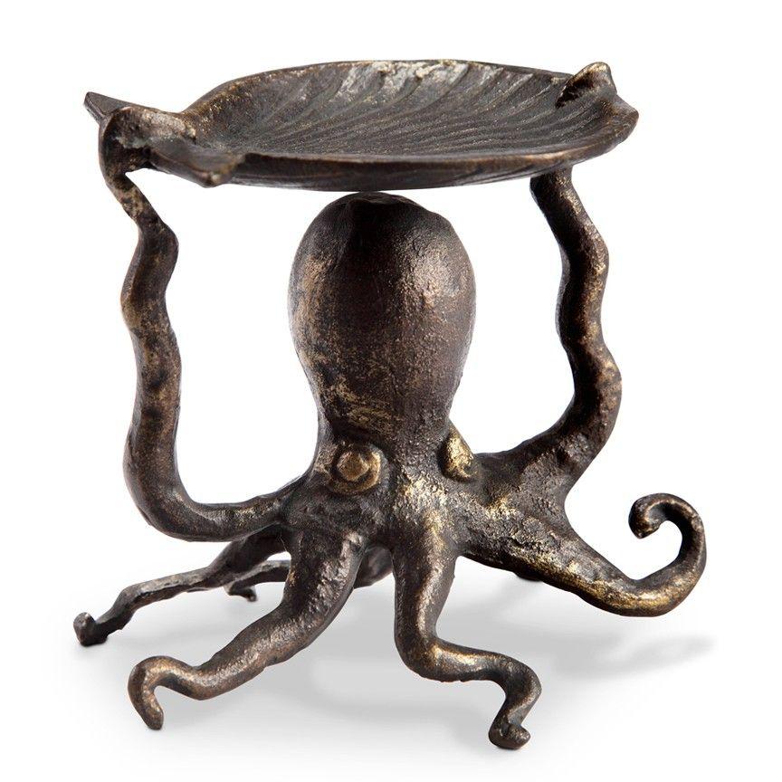 Octopus Pillar Candleholder-Lighting | Iron Accents
