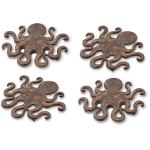 Octopus Trivets (Set-4)-Tableware | Iron Accents