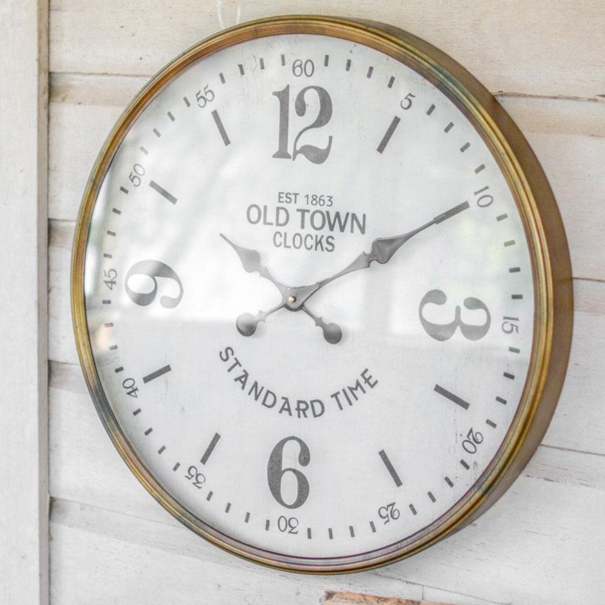 Old Town Clock-Wall | Iron Accents