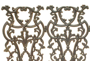 Old World Fireplace Screen-Iron Accents