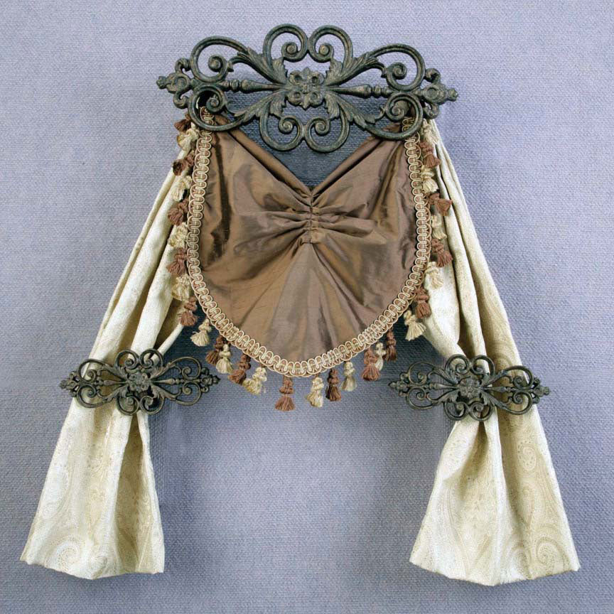 Parisian Drapery Treatment-Iron Accents