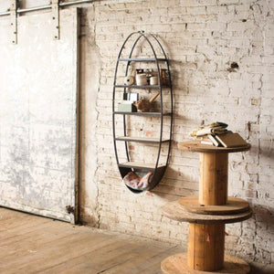 Oval Wall Shelf-Wall | Iron Accents