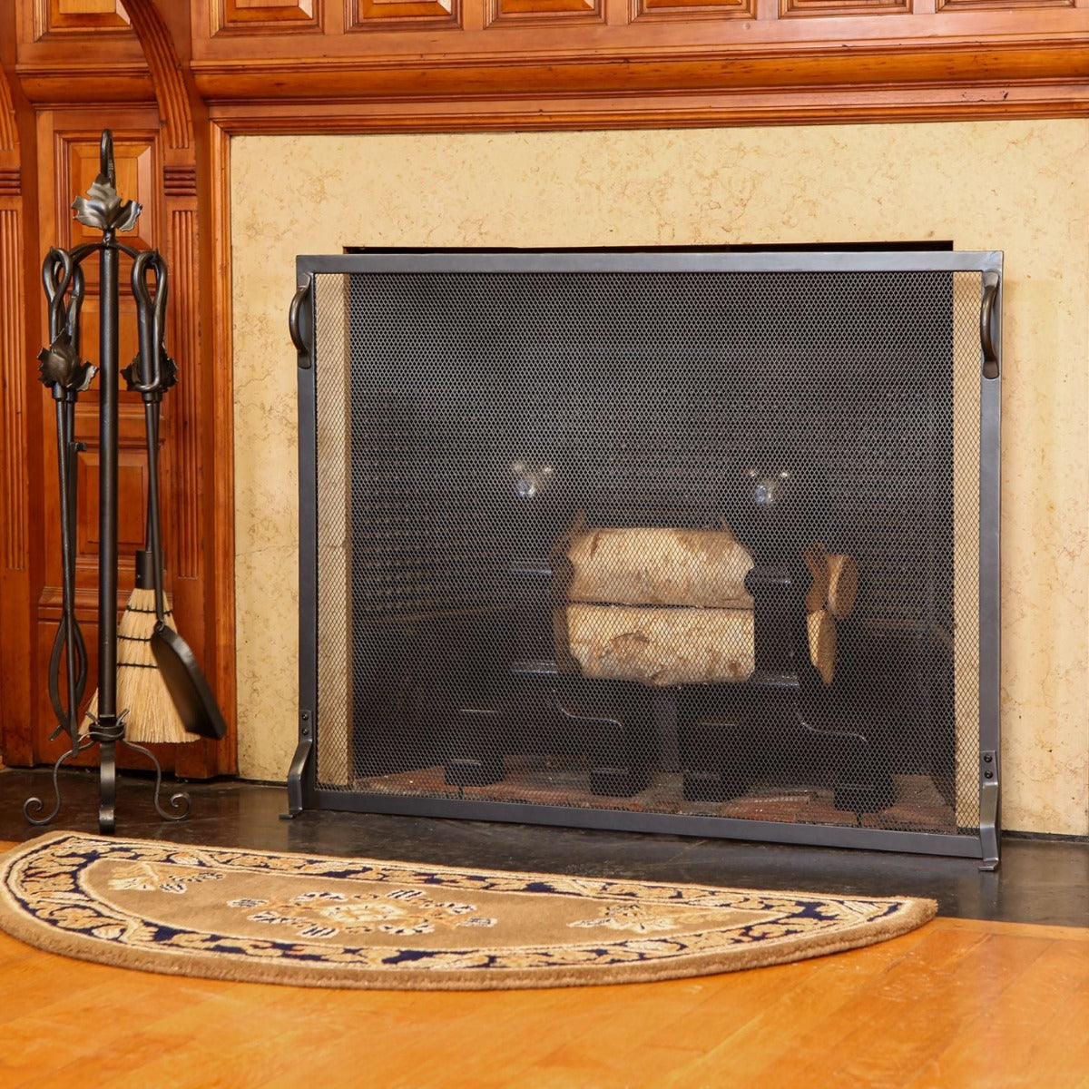 Colonial Flat Fire Screen