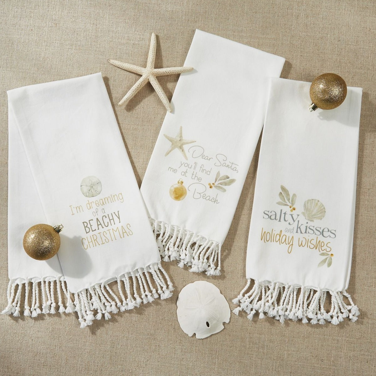 Coastal Christmas Dishtowels