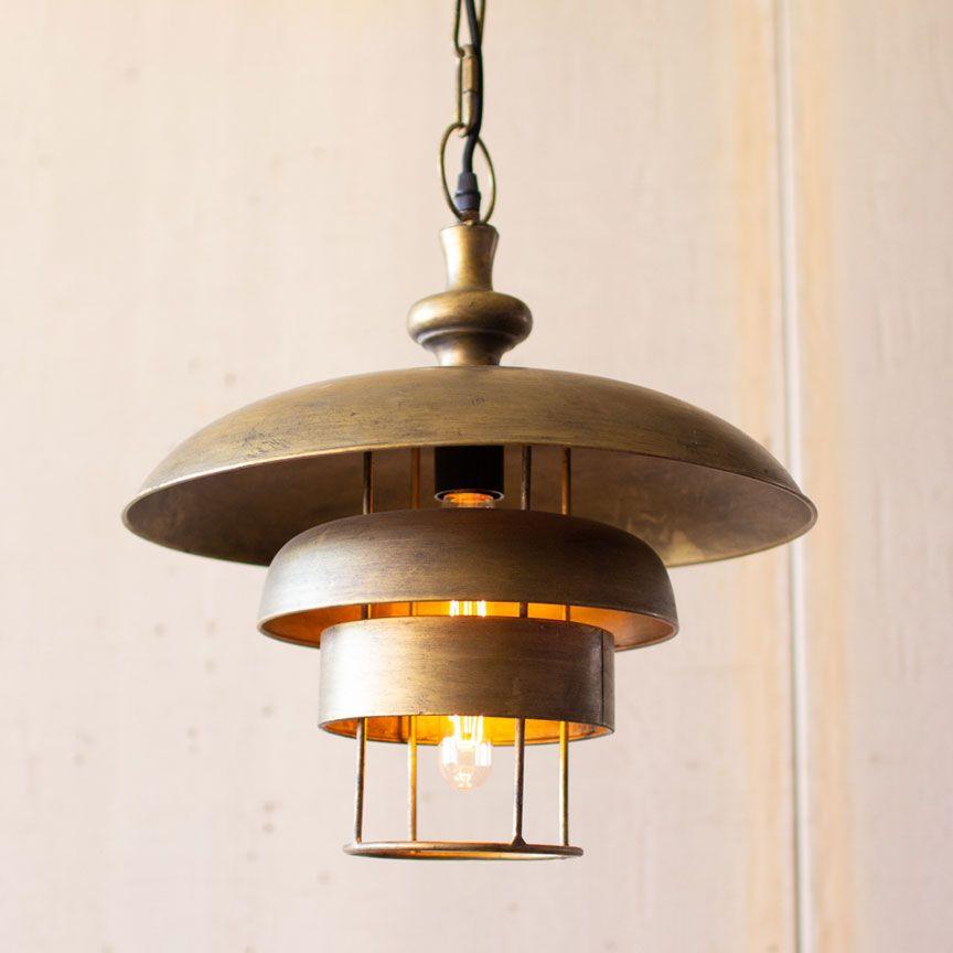 Pendant Lamp with Dome Shade-Discontinued | Iron Accents