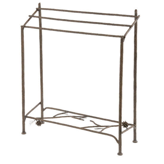 Pine Blanket Stand-Iron Accents