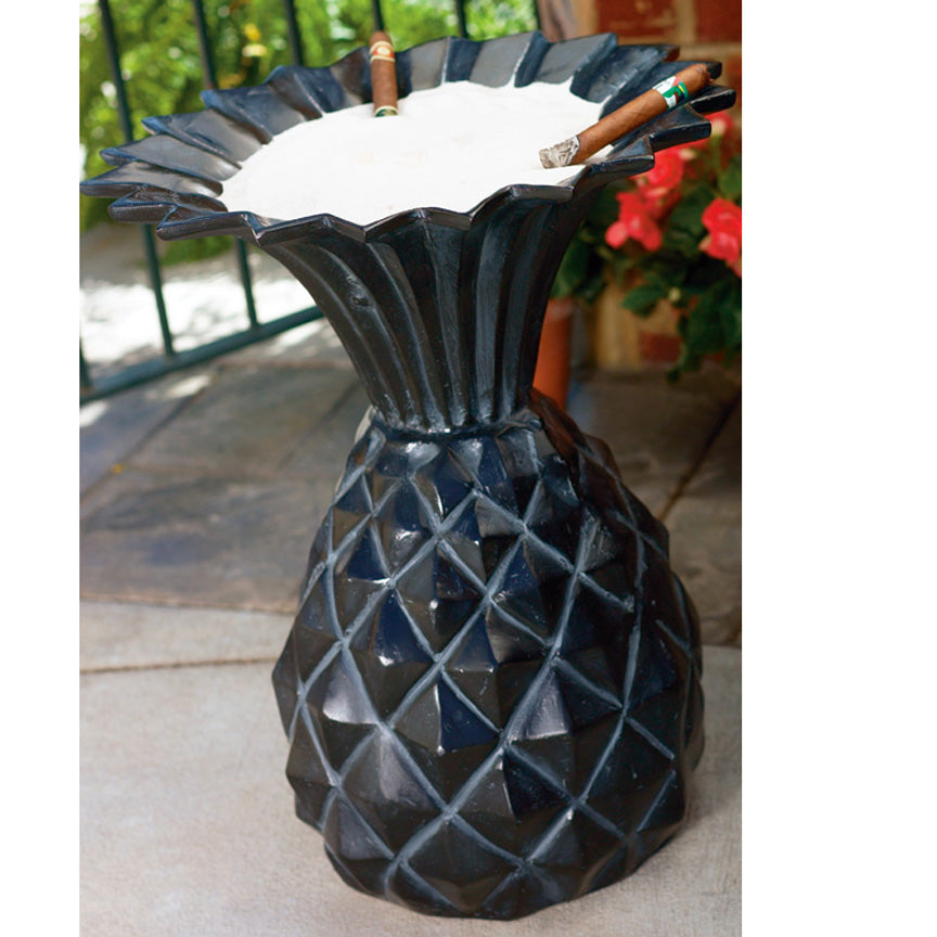 Pineapple Urn-Iron Accents