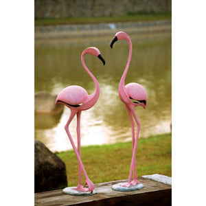 Pink Flamingos (Set-2)-Iron Accents