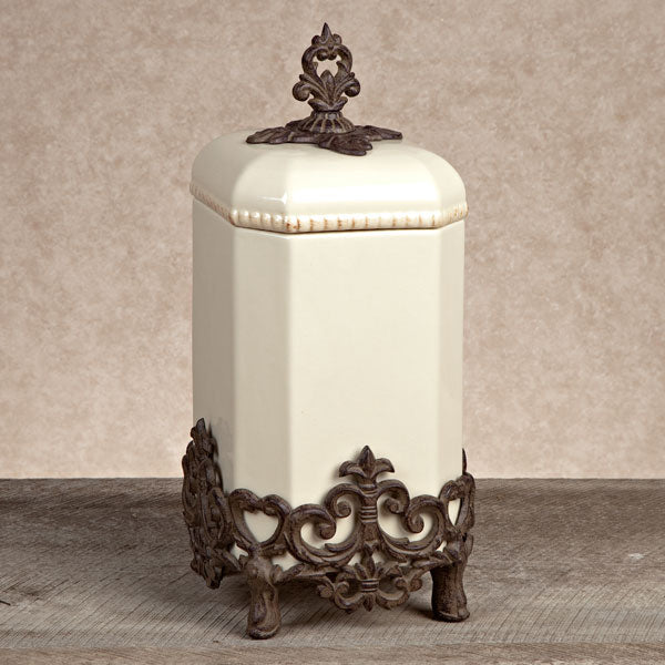 Provencal Canisters-Iron Accents