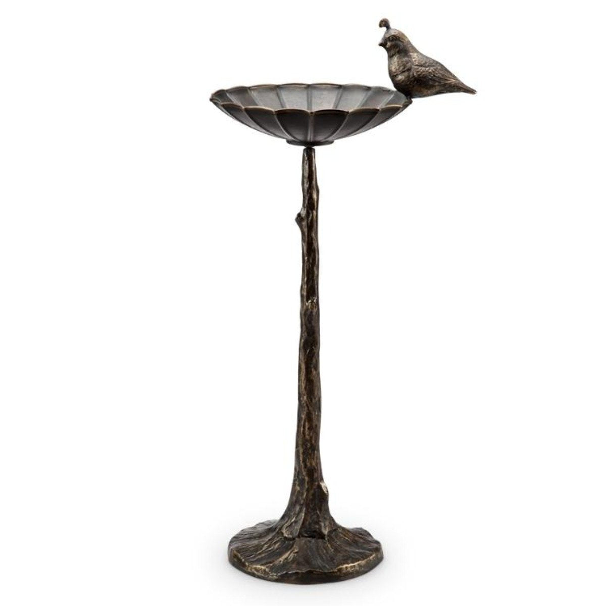 Quail Birdbath / Birdfeeder-Garden | Iron Accents