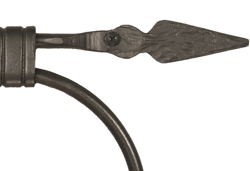 Quapaw Towel Ring-Iron Accents